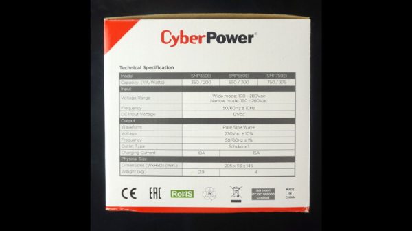 Обзор инвертора CyberPower SMP350EI + АКБ MNB MM55-12: автономное питание на несколько часов