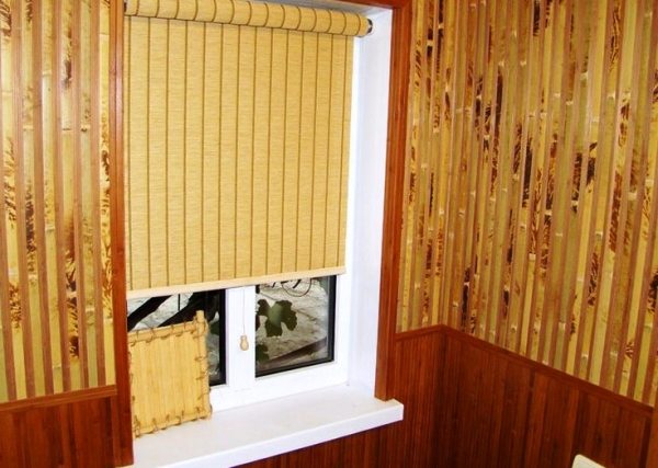 Бамбукові шпалери в інтер'єрі будинку