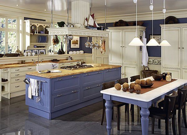 Дизайн інтер'єру кухні в стилі кантрі — французький шарм в вашому домі