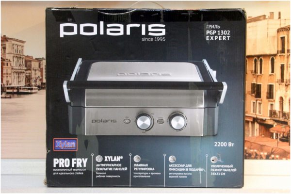 Гриль-пресс Polaris PGP 1302 - готовим без углей