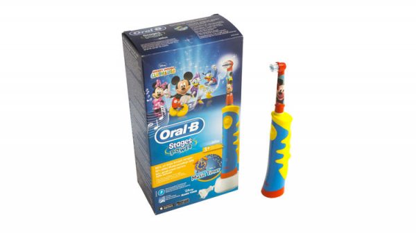 Огляд електричної зубної щітки Braun Oral-B Kids Mickey Mouse D10.513K