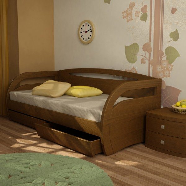 Детская и подростковая кровать с ящиками: функциональная мебель