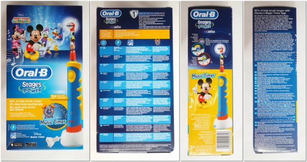 Обзор электрической зубной щётки Braun Oral-B Kids Mickey Mouse D10.513K