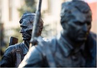Міністр оборони Росії Сергій Шойгу відкрив скульптурну композицію «Вони билися за Батьківщину»